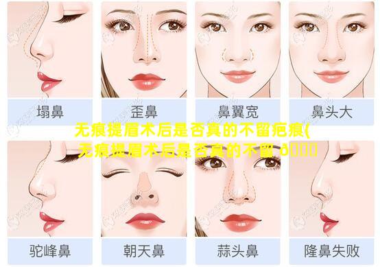 无痕提眉术后是否真的不留疤痕(无痕提眉术后是否真的不留 🐞 疤痕了)